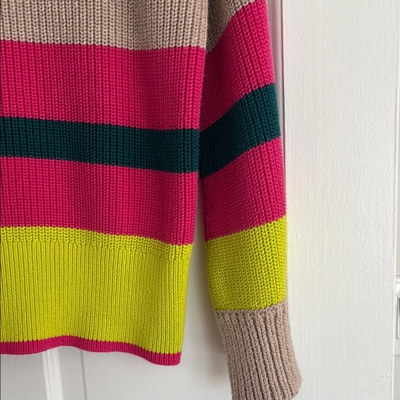 Colorful Striped Women's Sweater - Picture 7 of 8